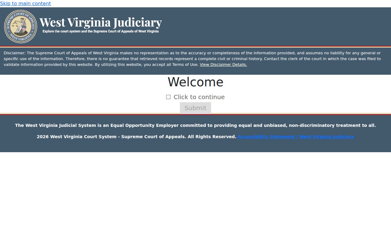 Brooke County criminal case record search fields